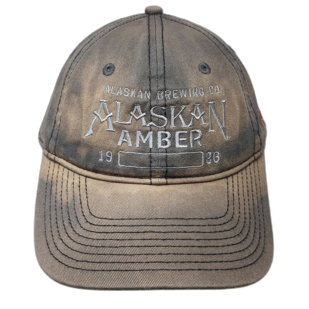 Alaskan Brewing Co Baseball Cap Gray One Size Juneau Amber Beer Boat Patch Hat